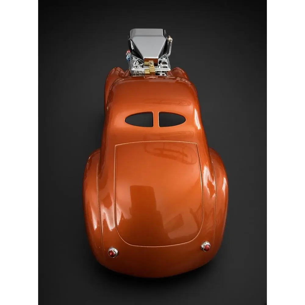 Muscle Machines 1941 Willys Coupe Orange 1:18 Diecast Blown Pro Street Hot Rod